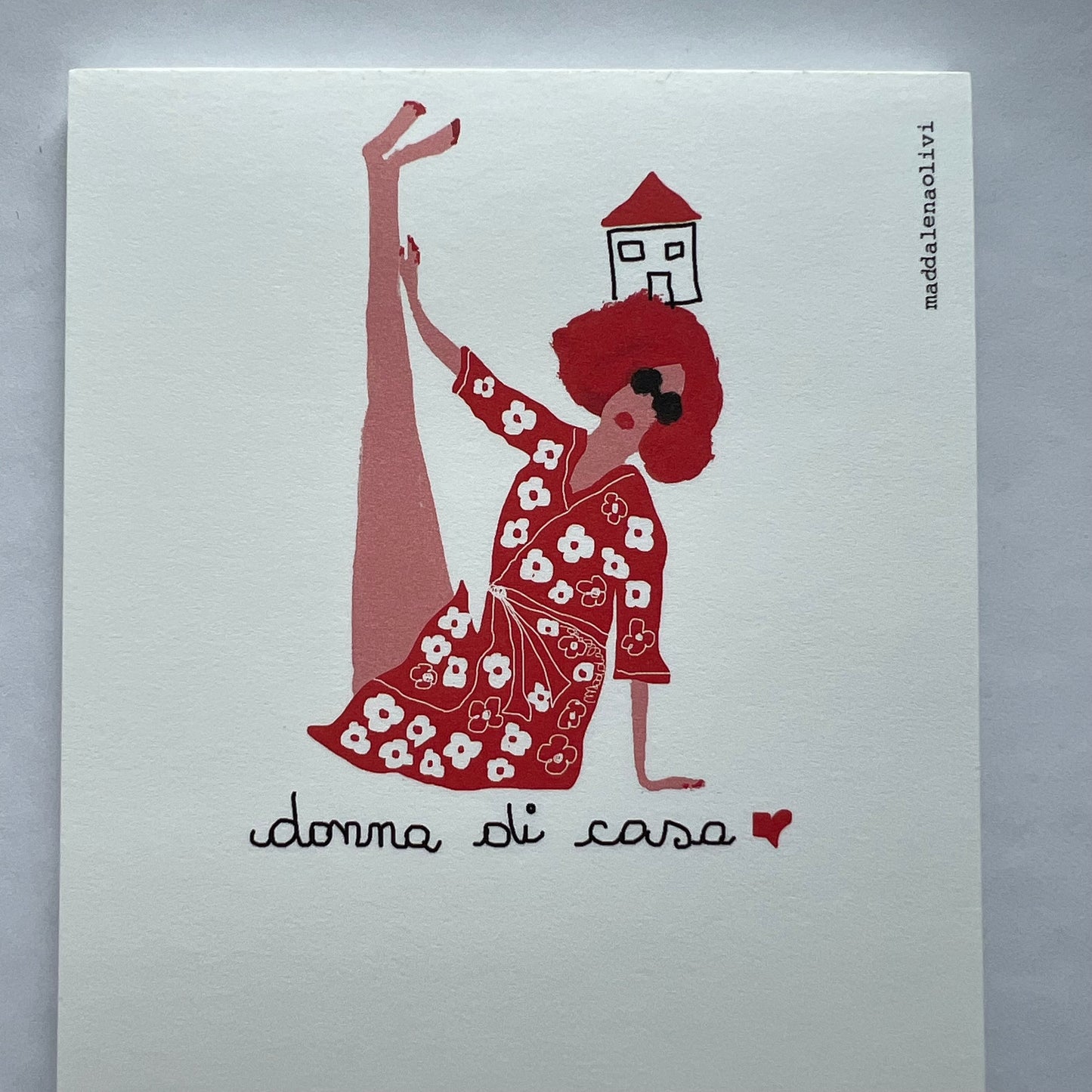 blocco rettangolare MADDALENA OLIVI "donna di casa"