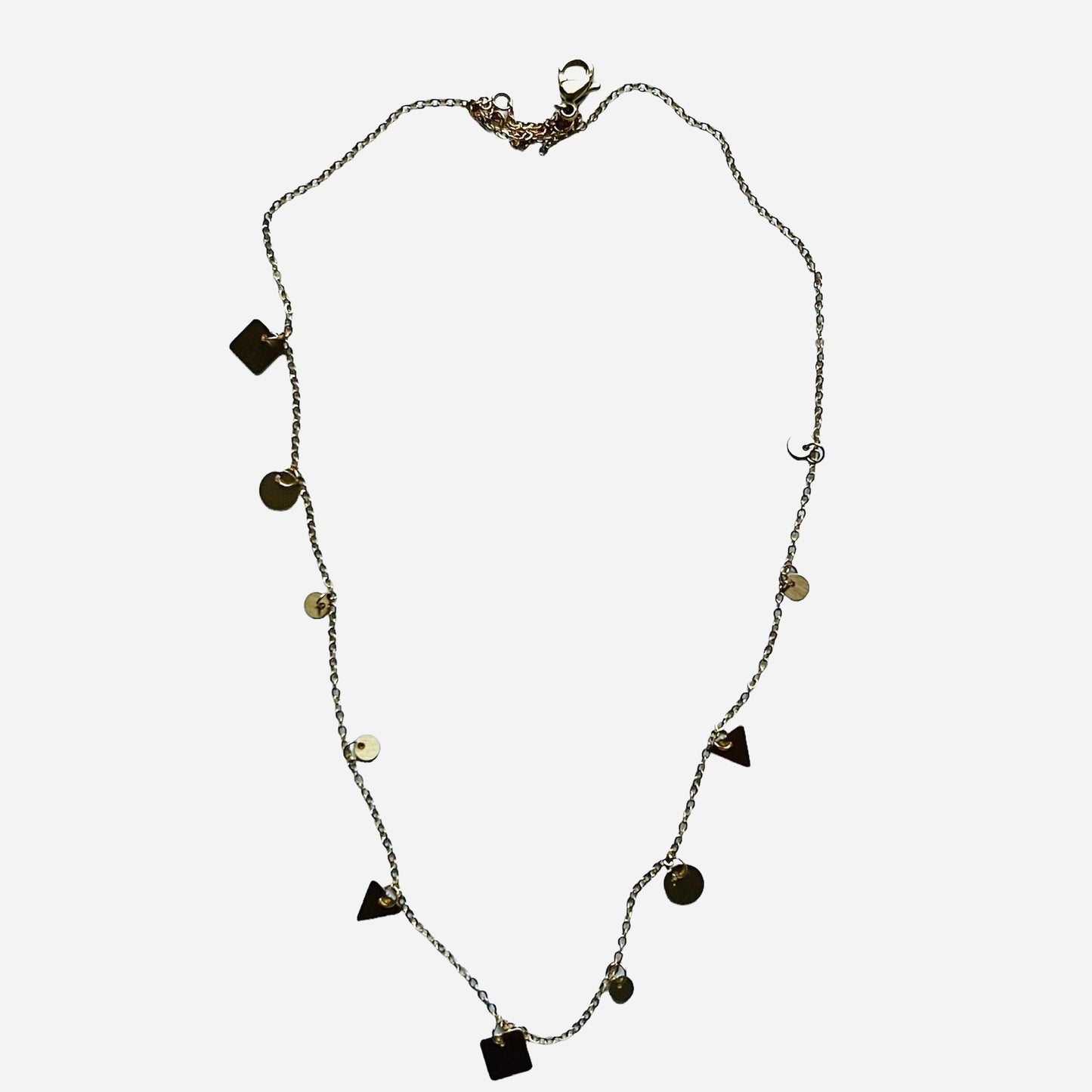 collana VIOLA PISENTI girocollo con mini figure geometriche