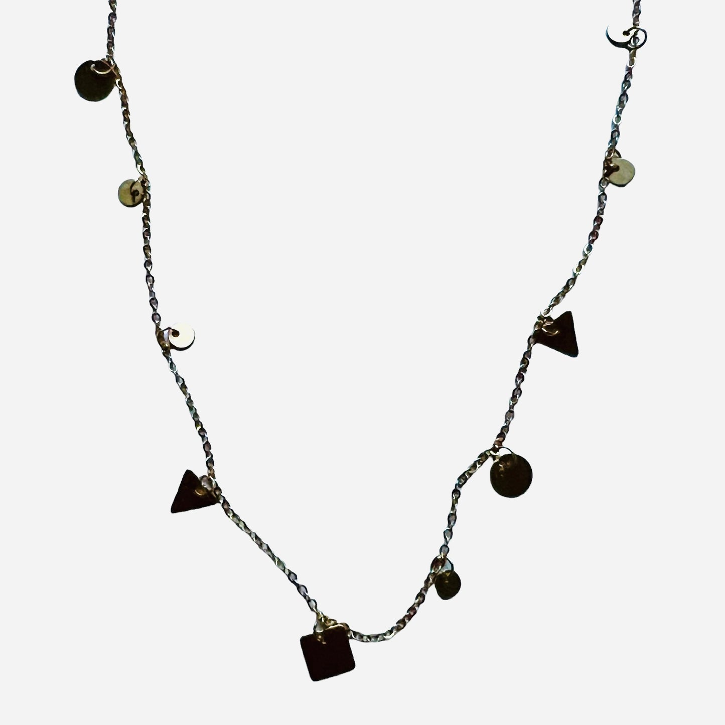collana VIOLA PISENTI girocollo con mini figure geometriche