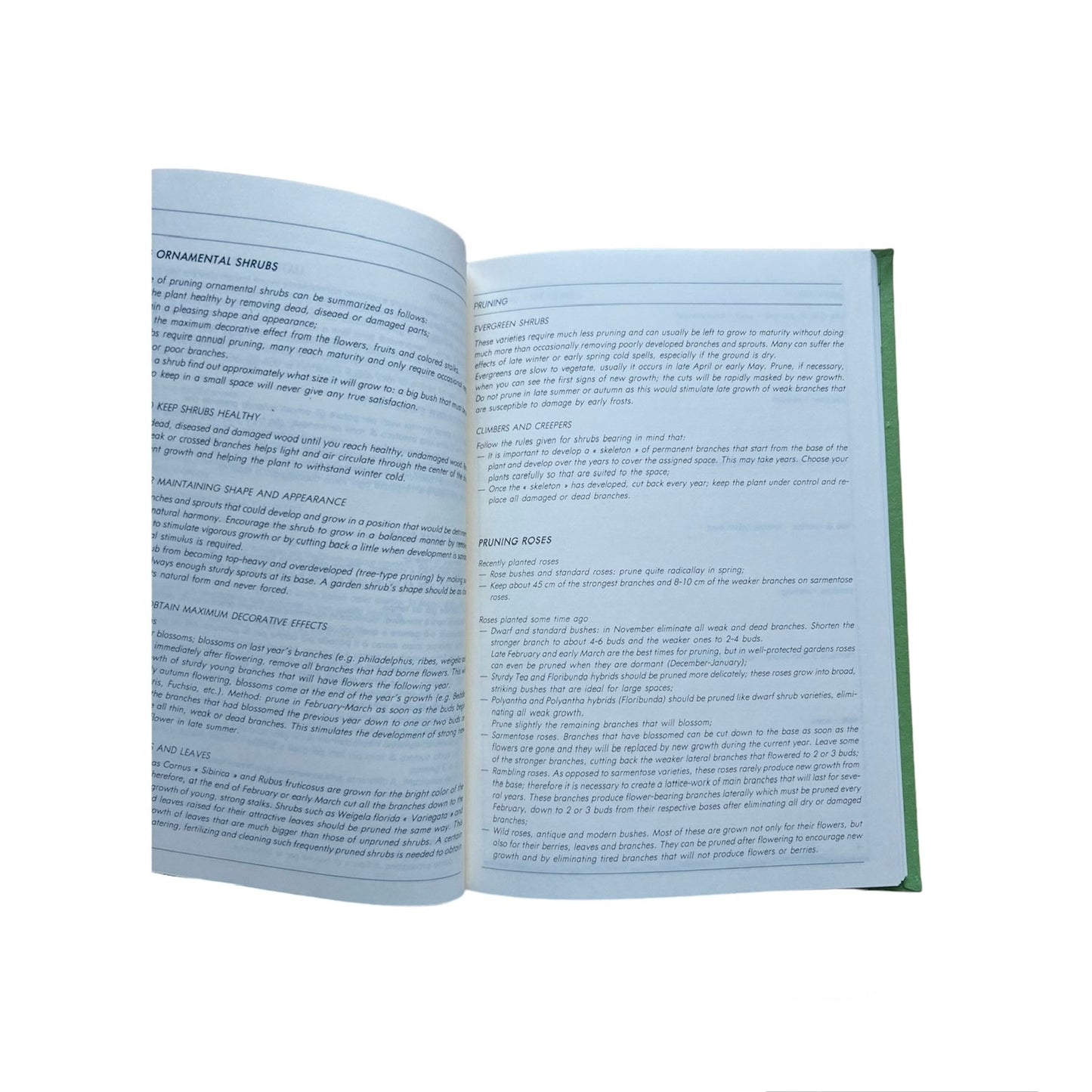 quaderno FELICE BOTTA "garden book" verde smeraldo