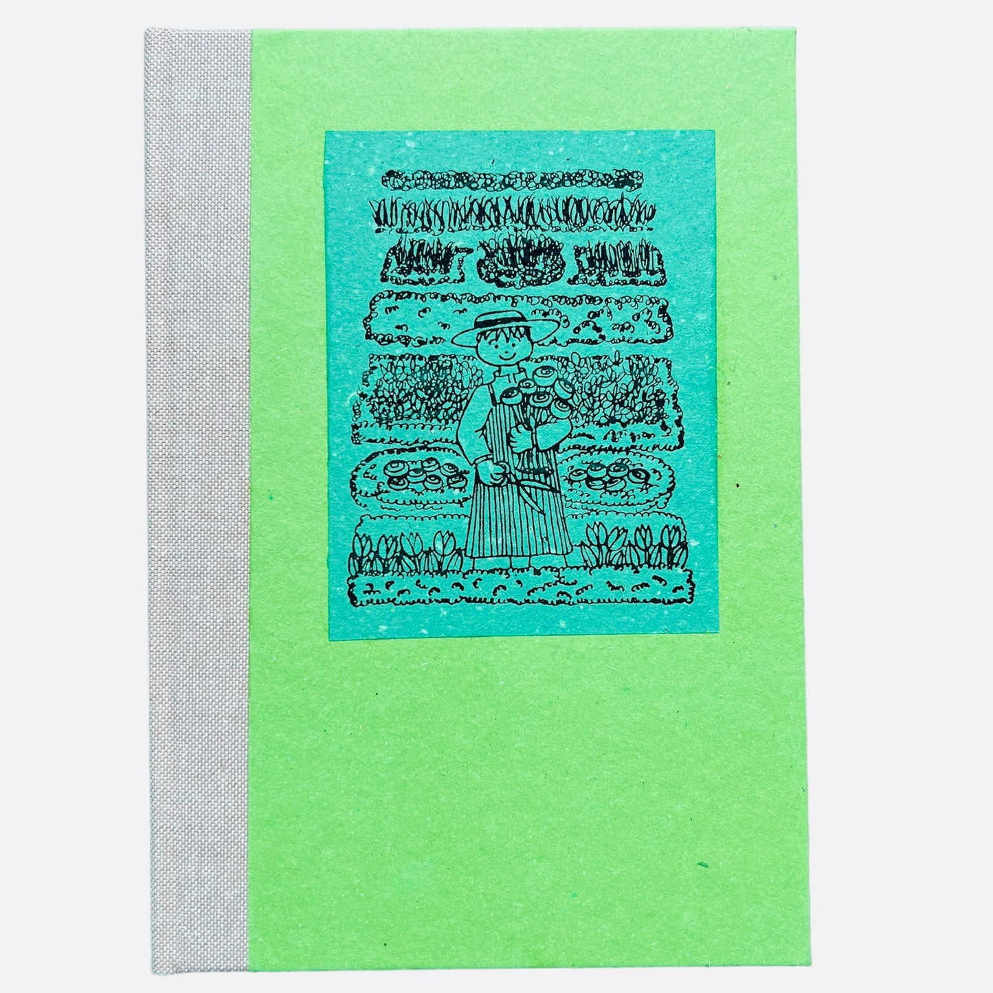 quaderno FELICE BOTTA "garden book" verde smeraldo