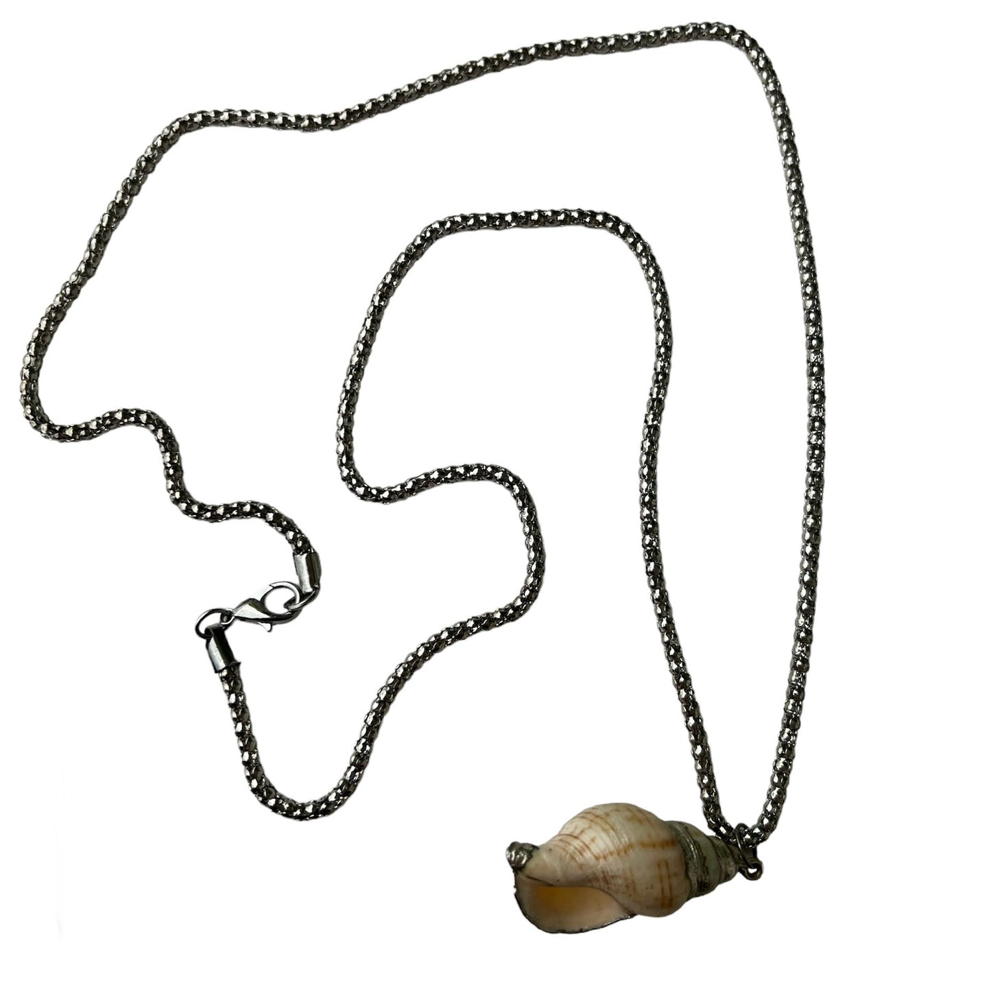 VINTAGE! collana lunga con ciondolo conchiglia
