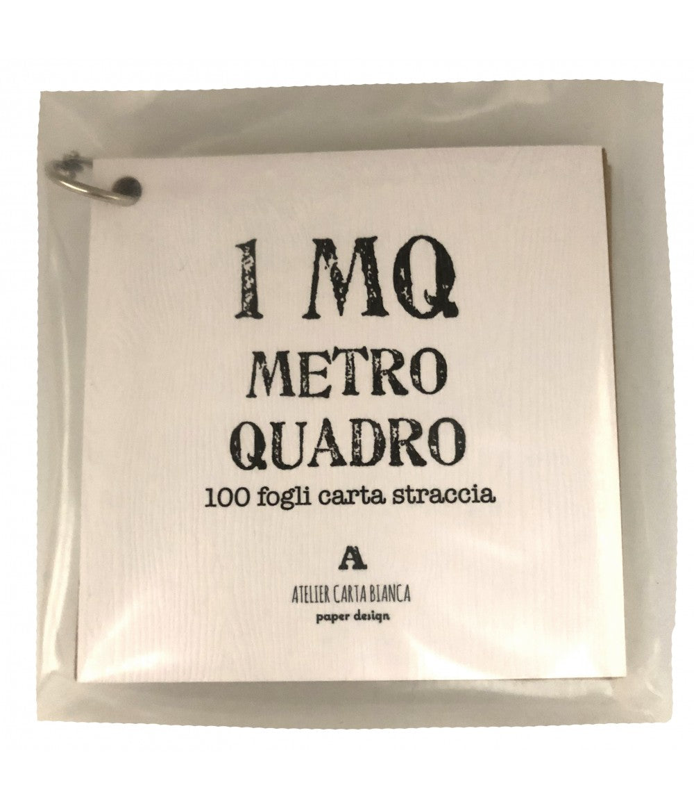 blocco di 100 fogli ATELIER CARTA BIANCA "1 MQ METRO QUADRO"