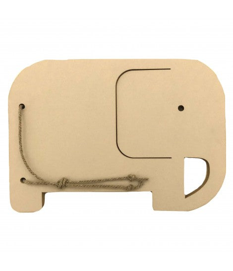 block notes ATELIER CARTA BIANCA a forma di elefante con laccetto naturale