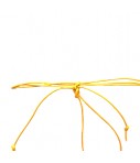bracciale GRANDMOTHER con margherita dorata e cordino cerato giallo