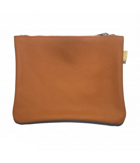 bustina SUD in pelle caramello
