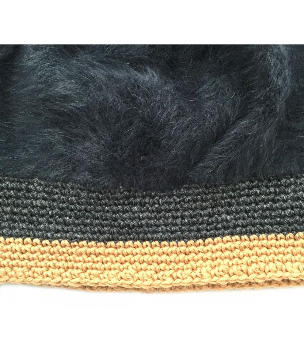 cappello EXQUISITE J mohair lana bordo crochet