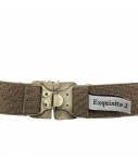 cintura EXQUISITE J in elastico con lurex e fibbia rosa cipria con cristalli e smalto
