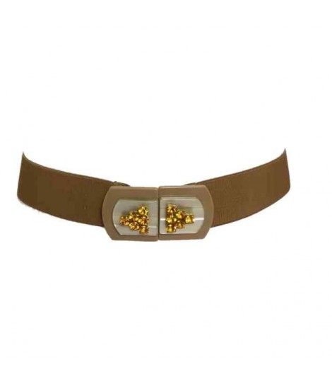 Cintura EXQUISITE J con chiusura davanti ad incastro decorata con rodoite e strass