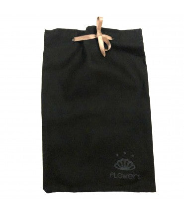 collana FLOW-ERS con fantasia di pois blu scuro e righine 