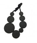 collana FLOW-ERS con pastiglie fantasia nera devore'
