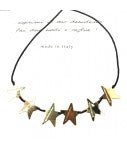 collana GRANDMOTHER con sei stelline in ottone lucido