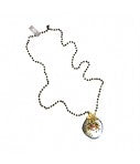 collana lunga JOYA con catena in ottone e micro cristalli l