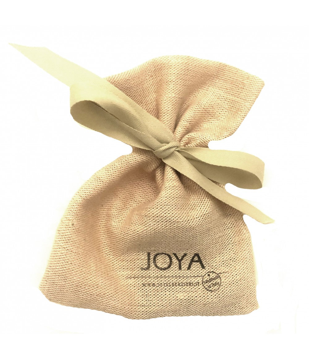 collana lunga JOYA con catena in ottone e micro cristalli l