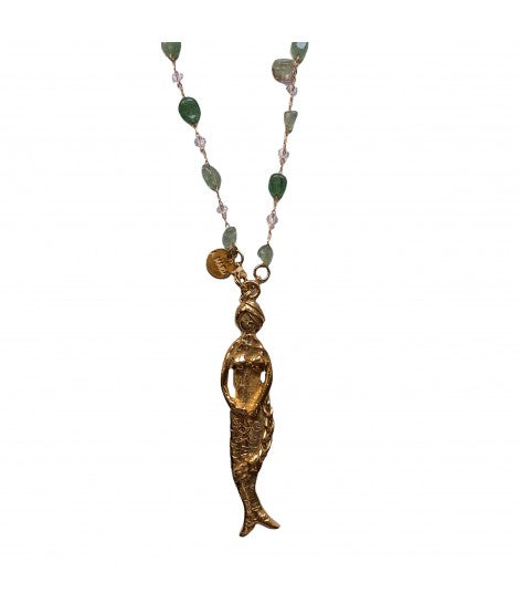 collana MAIDA MONILI con ciondolo sirena in bronzo