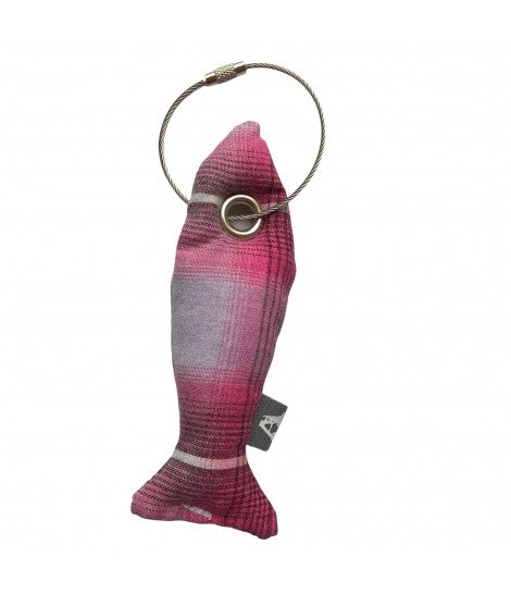 portachiavi ATELIER CARTA BIANCA pesce rosa fantasia madras