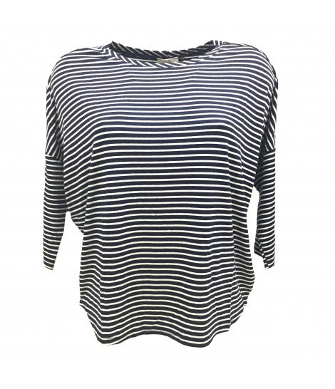 t-shirt SUD jersey richine blu e bianco