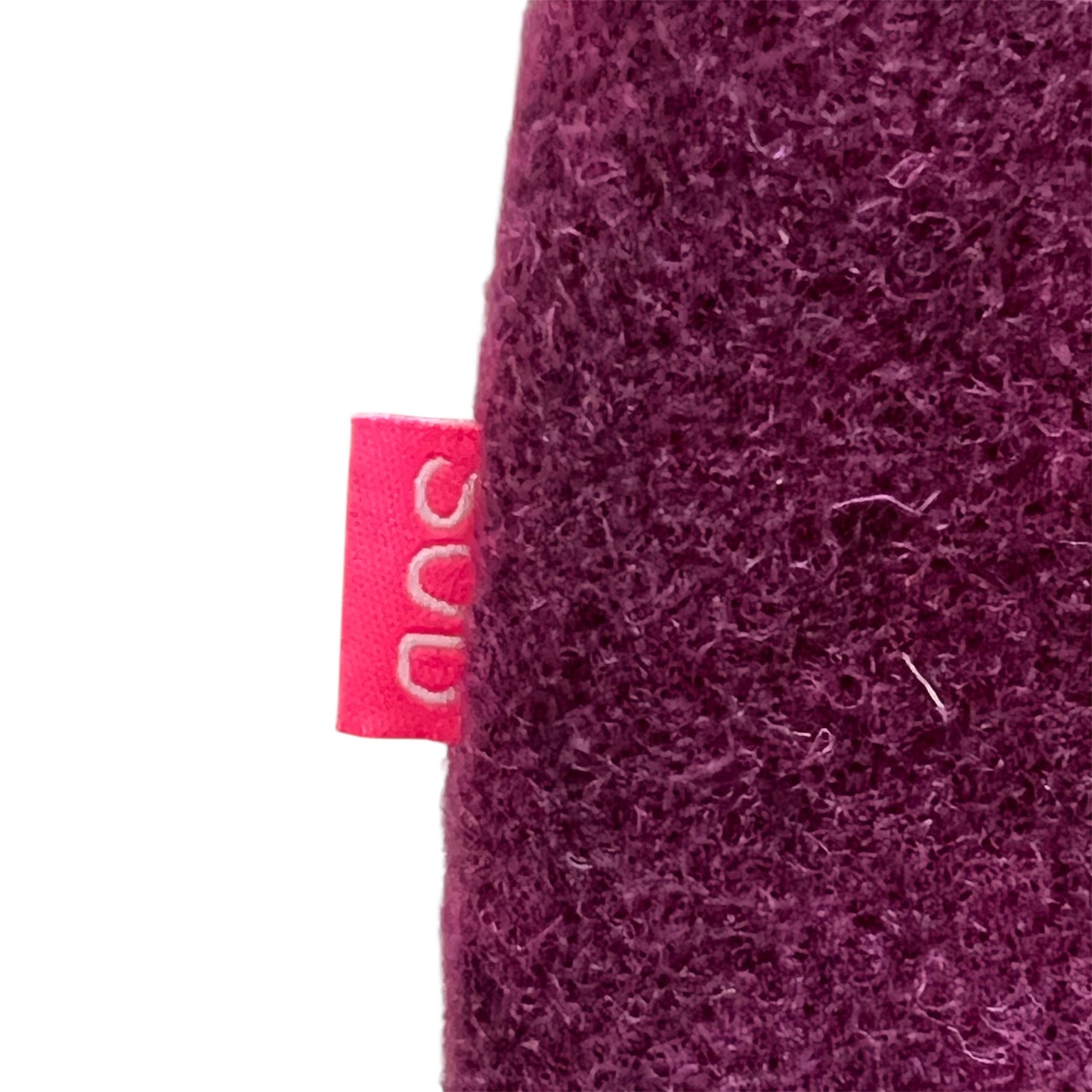 Borsa a mano SUD in lana bordeaux con tracolla staccabile