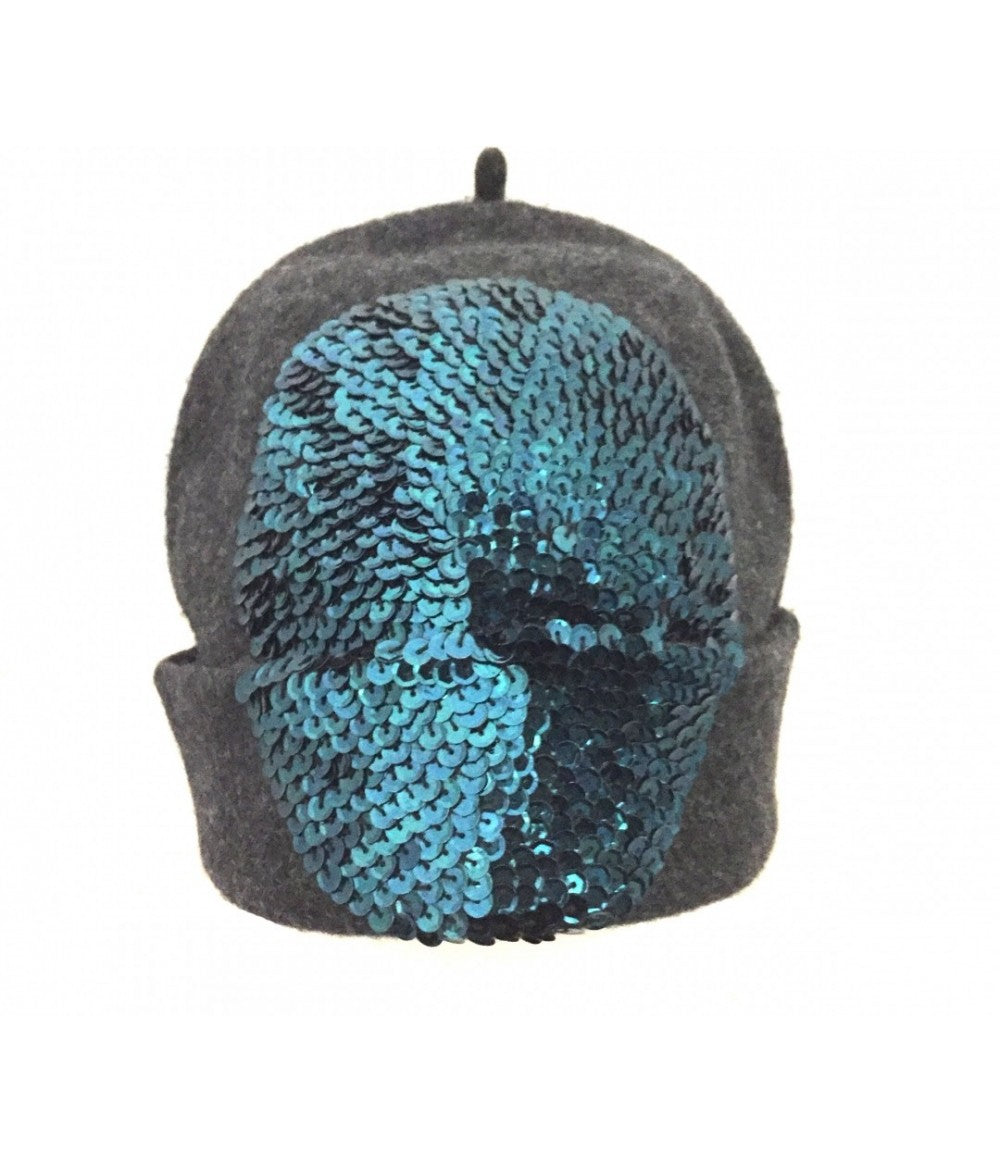 Cappello EXQUISITE J in feltro di lana grigio antracite