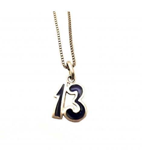 vintage! collana in argento fine anni 70 con ciondolo portafortuna